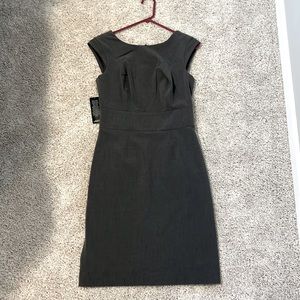 Women’s Gray pleated capped sleeve dress.  Never worn